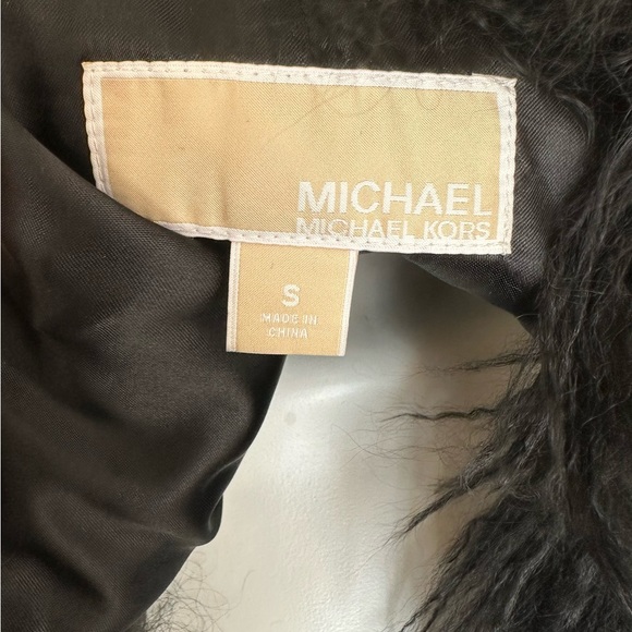 SOLDNew MICHAEL Michael KORS 100% Real Mongolian Shaggy Curly Lamb fur VEST .s S - Picture 9 of 13